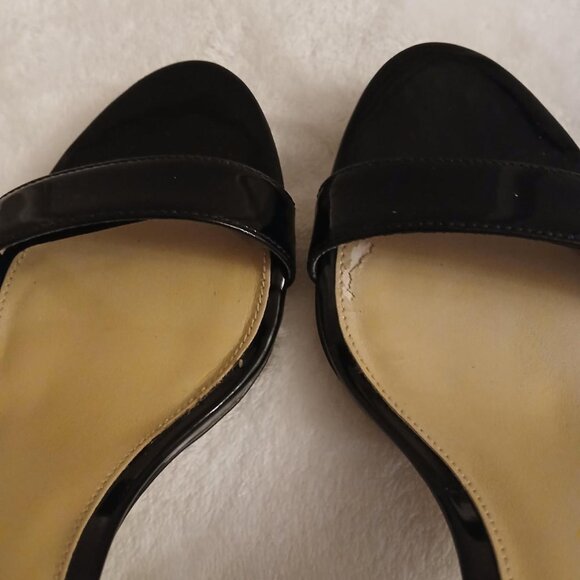 MICHAEL Michael Kors patent leather single ankle strap stiletto heels pumps Sz 8 - Picture 6 of 8